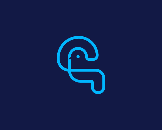 Bird Letter Q Logo