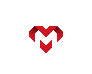 Letter M + Heart