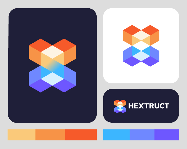 Digital marketing agency logo design, H arrow, Pro