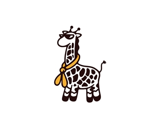 Cool Giraffe Scarf Logo