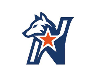 Wolf Letter N Star