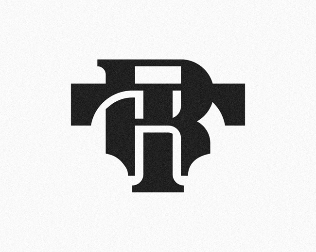 RT TR monogram logomark design by @anhdodes