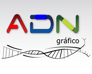 Logotipo de ADN grafico