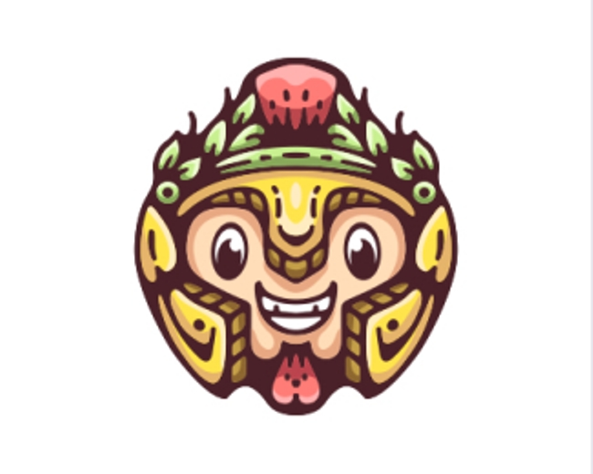 Cute Spartan Head Logo