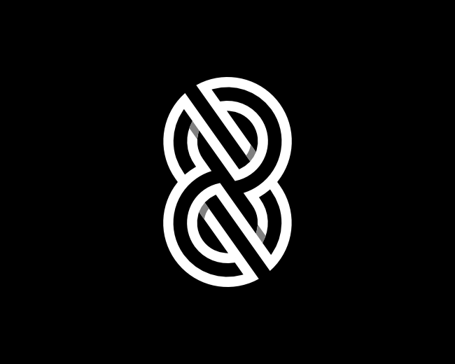 8 Or DP Letter Logo