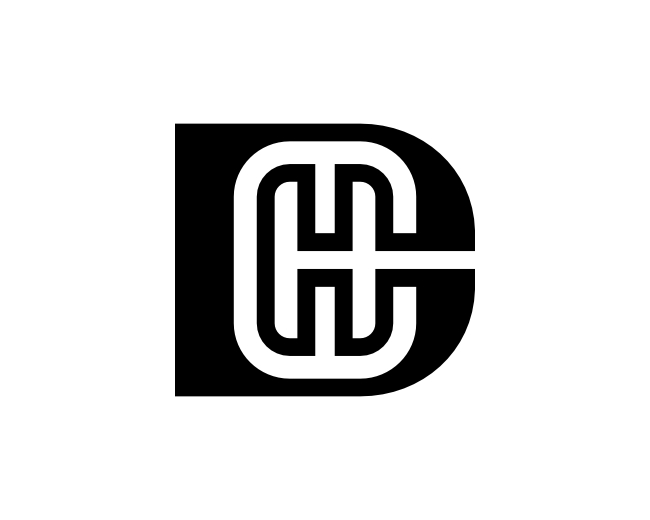 Letter HD Initial DH Monogram Logo