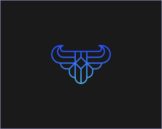 Modern Geometry Bull Logo