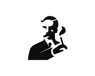 Man with Cigar Logo