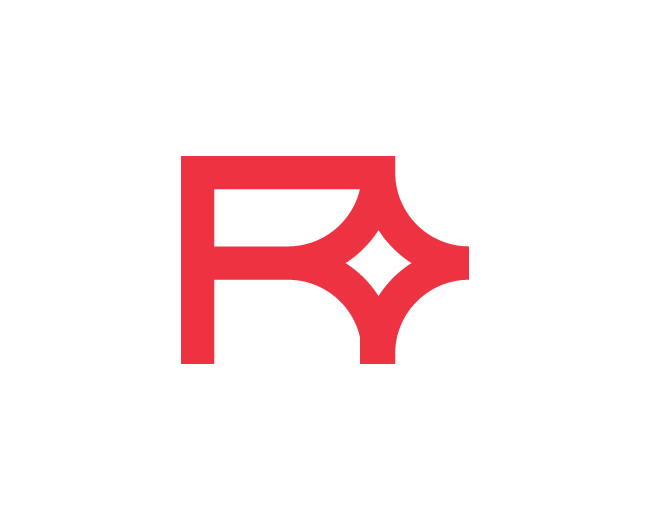 Abstract Letter R Star Logo // For Sale