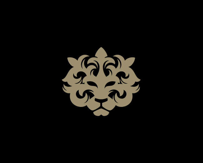 Golden Lion Logo PNG İmage - Etsy