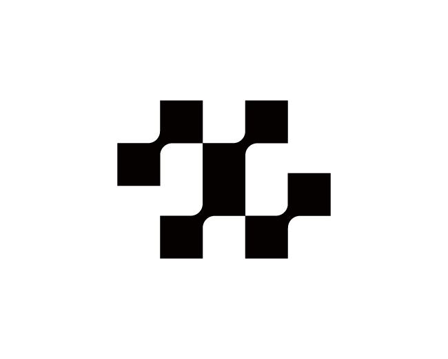 Letter H Pixel Logo