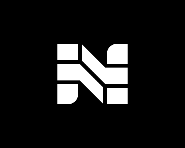 Geometric N Monogram Logo
