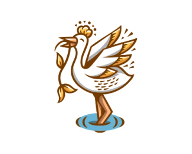 Pelican Leaf Water Logo