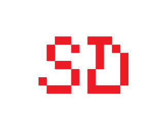 Pixel SD Lettermark Logo
