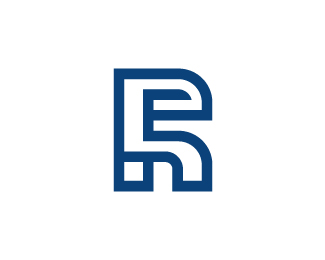 Letter RE Monogram Logo