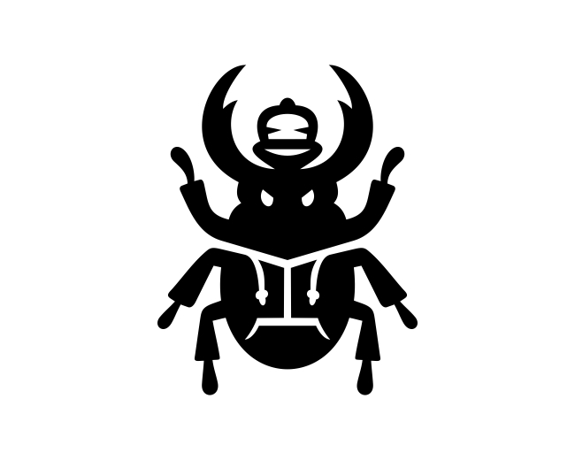 Cool Stag Beetle Apparel Logo