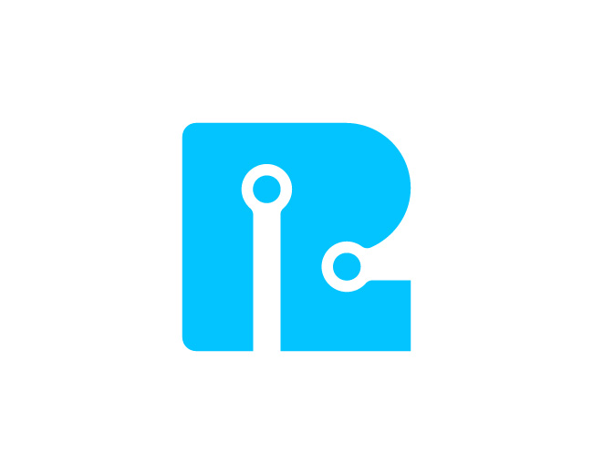 Tech R Letter Logo Design // For Sale