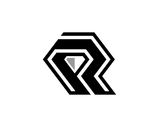 Letter R Diamond Logo