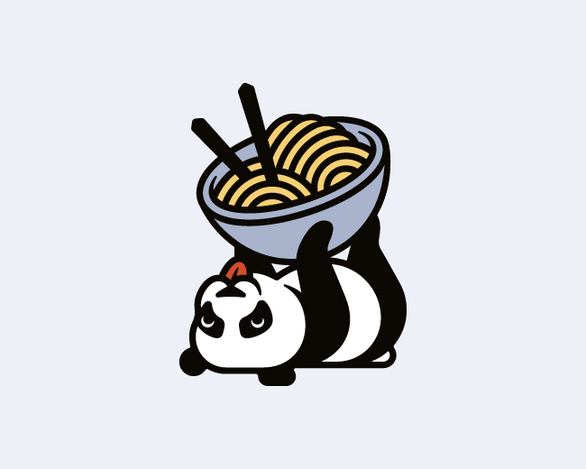 Panda Noodles 📌 Logo for Sale