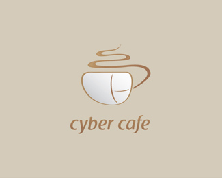 Cyber cafe logo