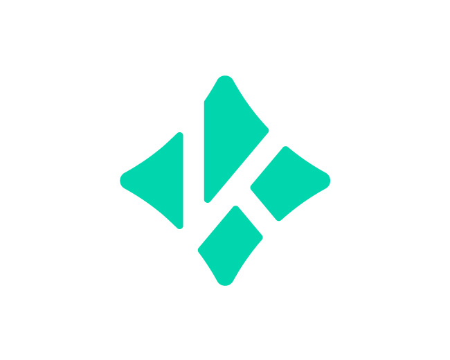 Letter K Star Logo // For Sale