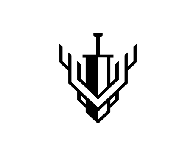 Symbol Deer Sword Logo