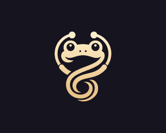 Stethoscope Frog Logo