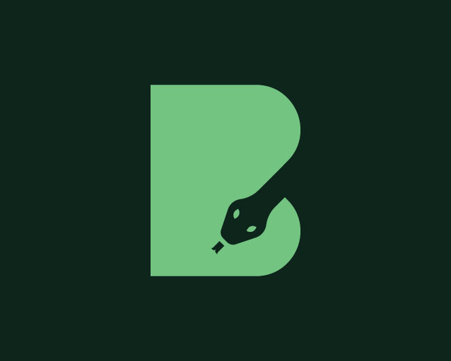 B With Snake Logo