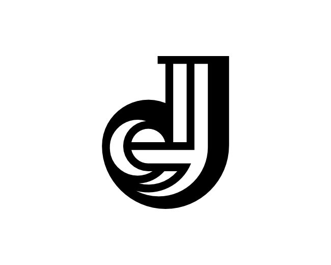 Letter EJ JE Logo