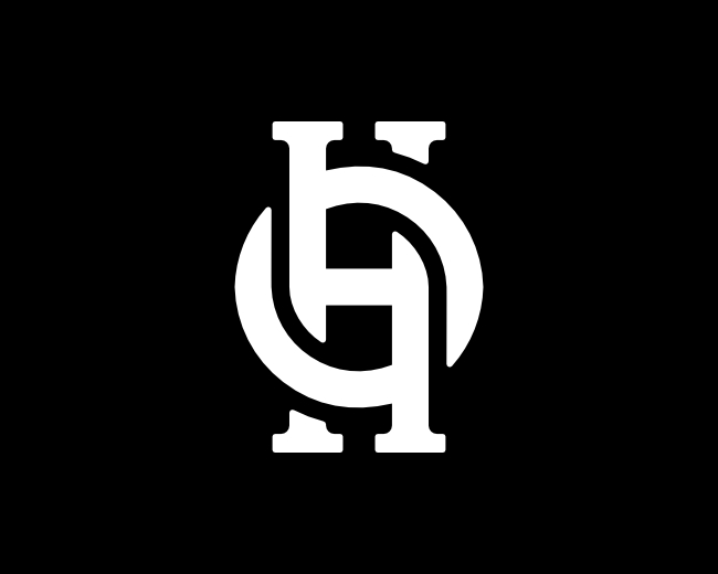 Circle HO Or OH Letter Logo