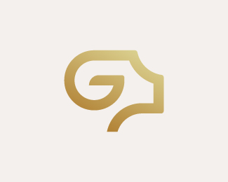 Letter G Goat Logo