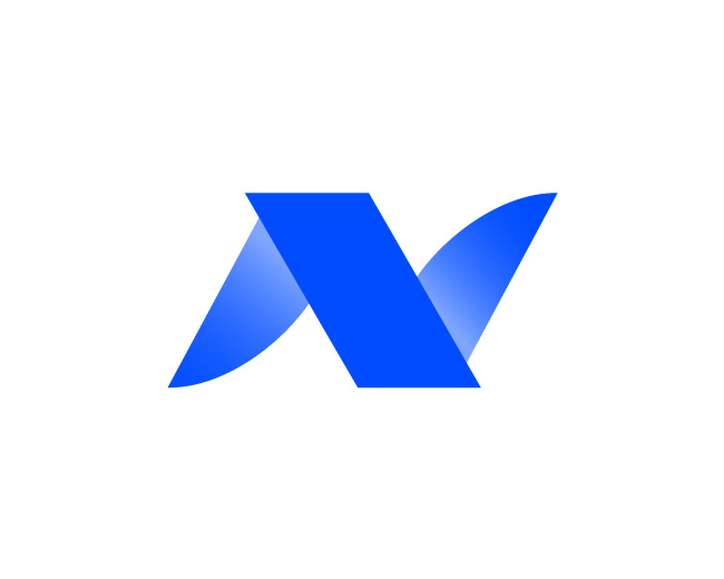 Modern Letter N Logo // For Sale