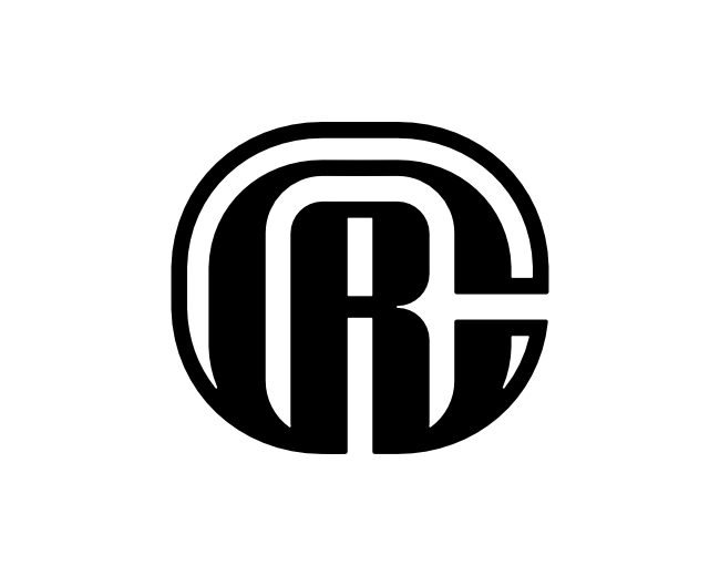 Letter CR Initial RC Identity Lettermark Logo