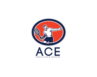 Ace Tennis Club and Coaching Logo