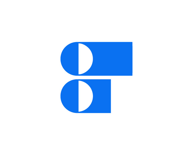Half Circle F Letter Logo Design // For Sale