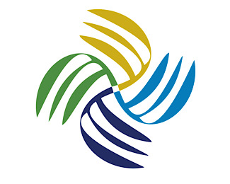 Leaves Spiral Logo Design