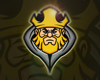 Evil King Mascot Logo Design