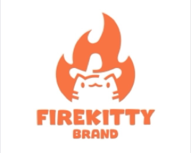 Fire Kitty Exclusive Logo Design for Sale by Anhdo