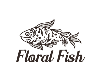 Floral Fish Logo