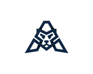 Lion A Monogram Logo