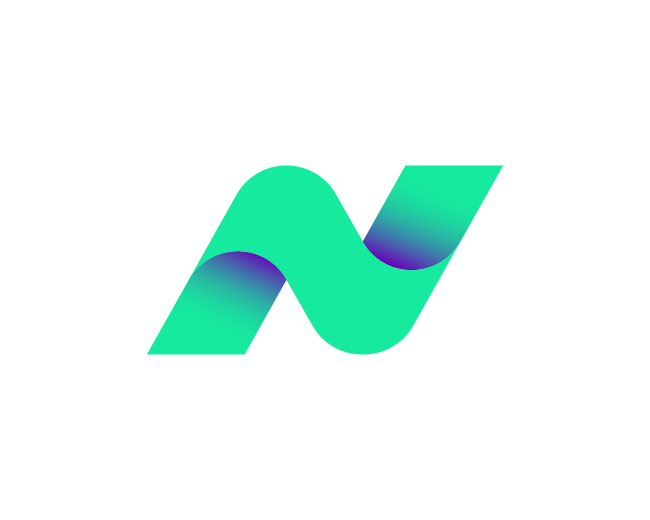 Modern Wave N Logo Mark