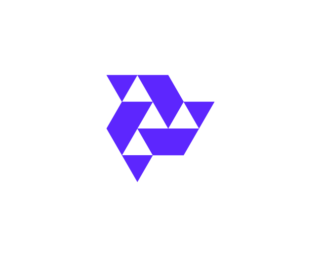 Abstract Triangle Geometric Logo