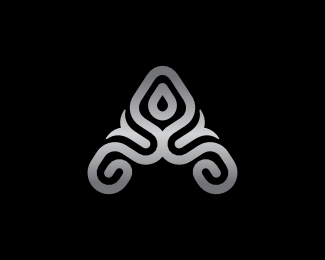 Silver A Letter Logo
