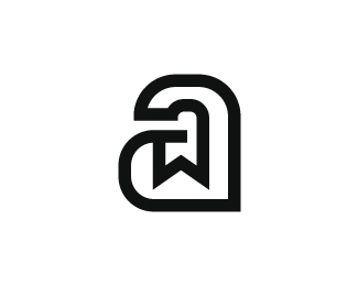 Letter AW or WA Logo