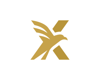 Letter X Bird Logo