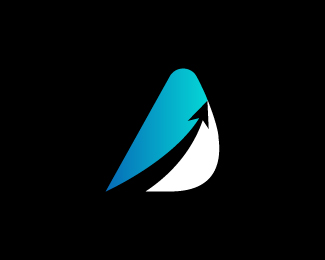 A and D Letter Up Arrow Marketing Agency Logo