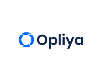 opliya company logo design - o logo mark
