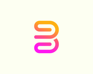 Modern minimalist B letter logo