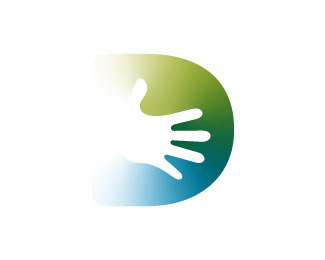 Letter D Hand Logo