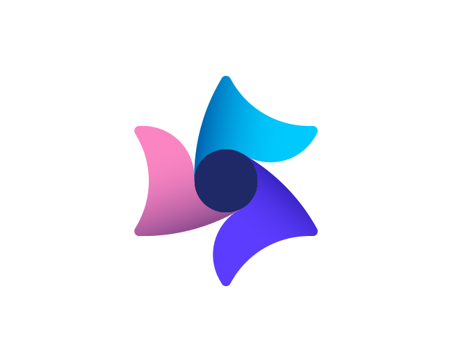 Fluora - Vibrant Abstract Gradient Symbol